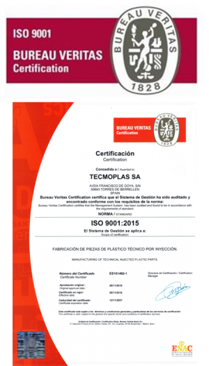 ISO 9001:2015 Tecmoplas